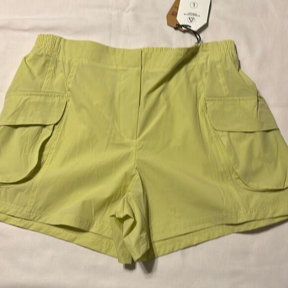 Avalanche Size Large High waisted outdoor athletic shorts finch yellow - Picture 1 of 11
